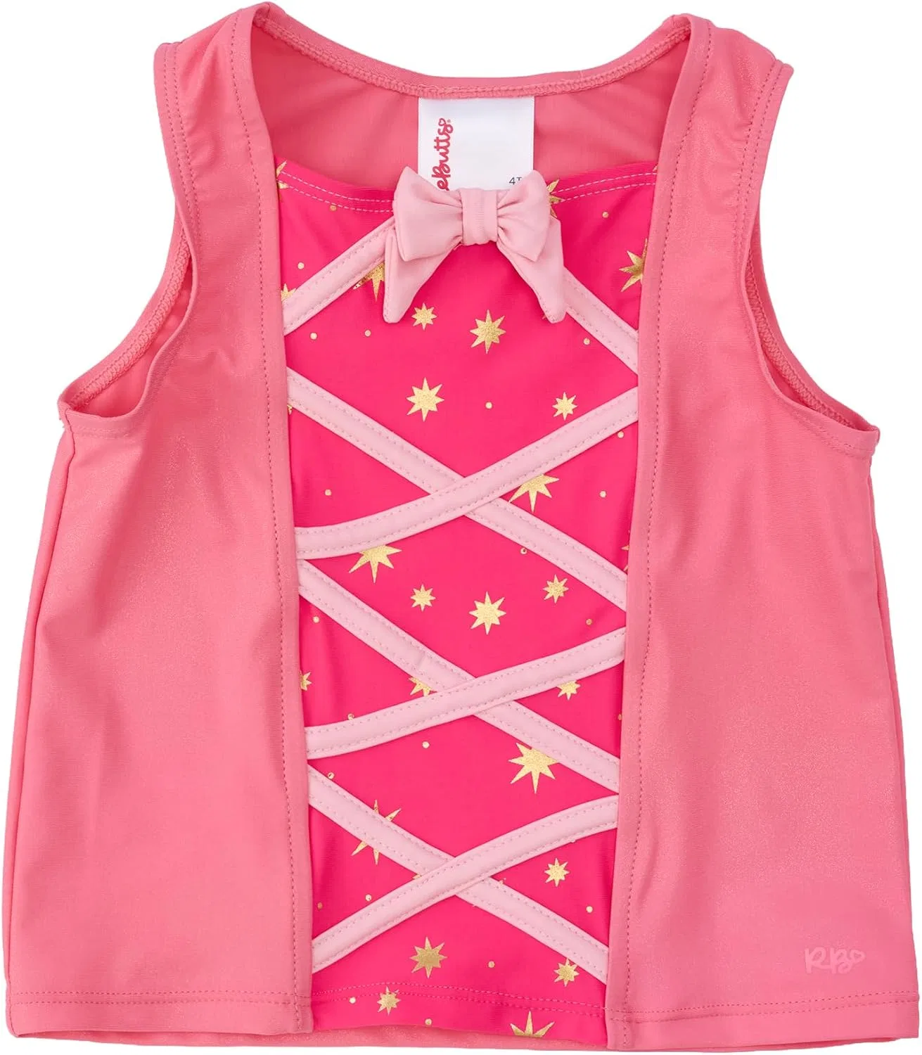 Топ для активного отдыха, с защитой UPF 50+, RuffleButts, Royal Pink Princess