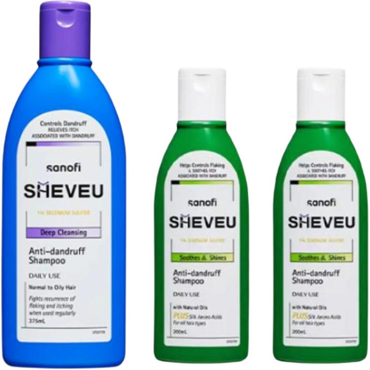 

Selsun Elsin Upgraded Аминокислотный шампунь и кондиционер против перхоти, питание и очищение SHEVEU, three-piece set: oil control dandruff treatment фиолетовый bottle 375ml+amino acid repairing зеленый bottle 200ml*2