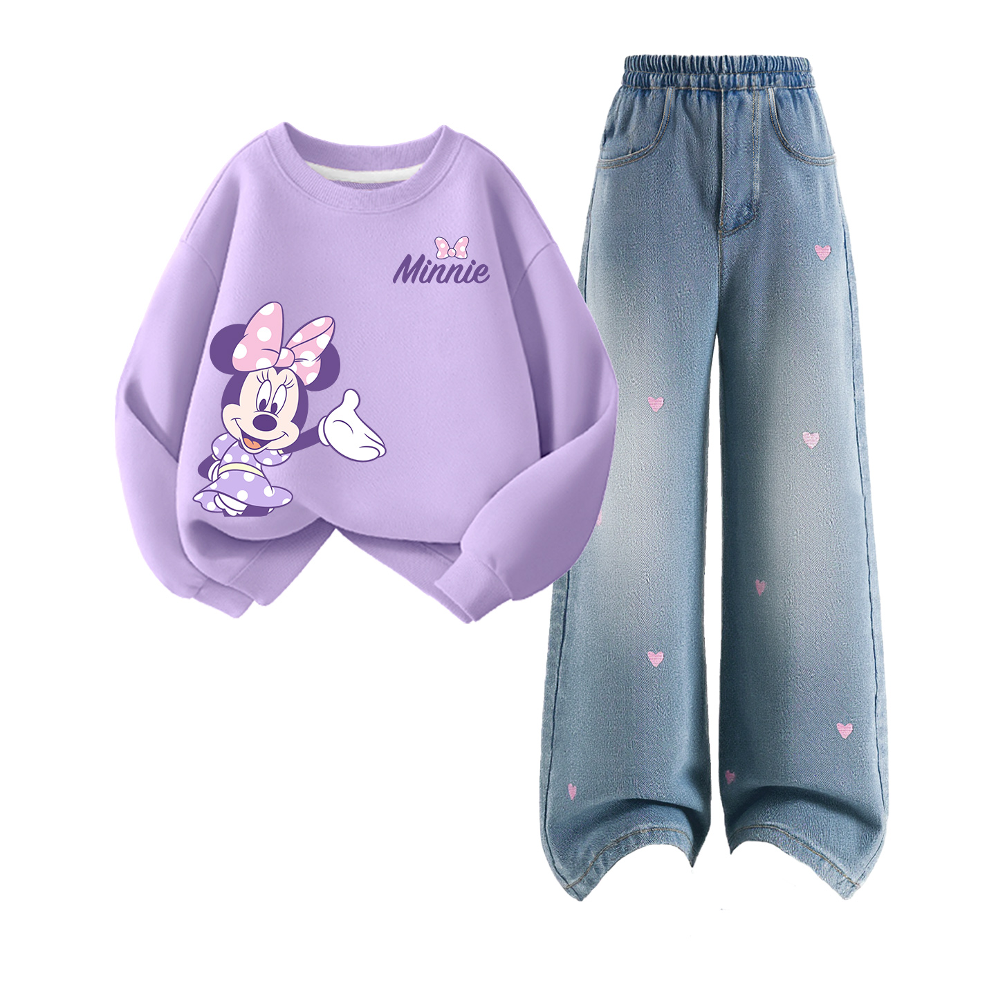 

Детская повседневная спортивная одежда Disney, фиолетовый