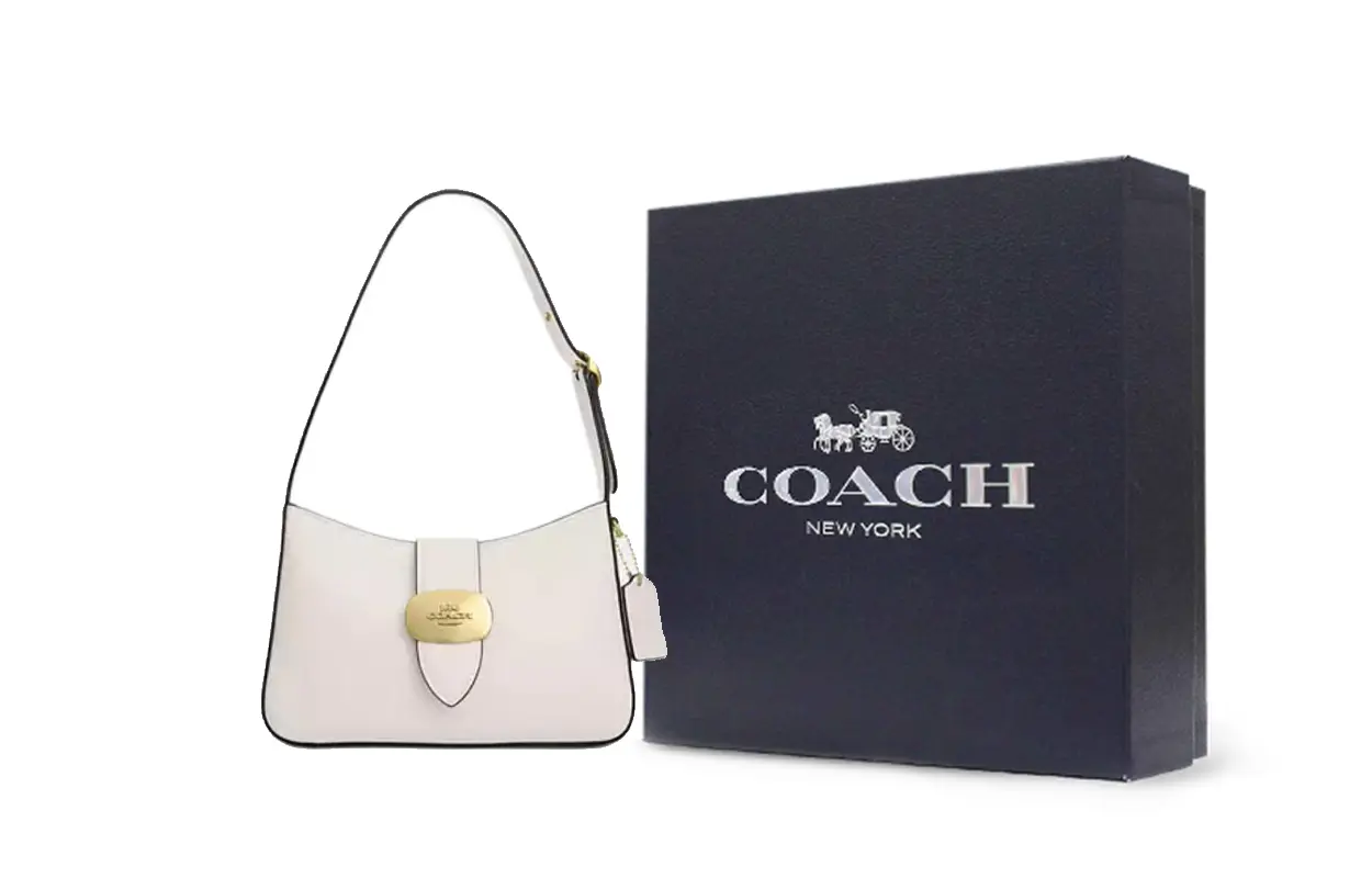

COACH Сумка через плечо из телячьей кожи среднего размера женская белая