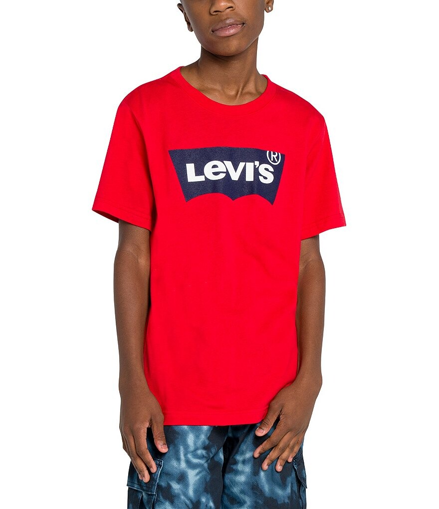 

Футболка с короткими рукавами и логотипом Levi's Big Boys 8–20, красный