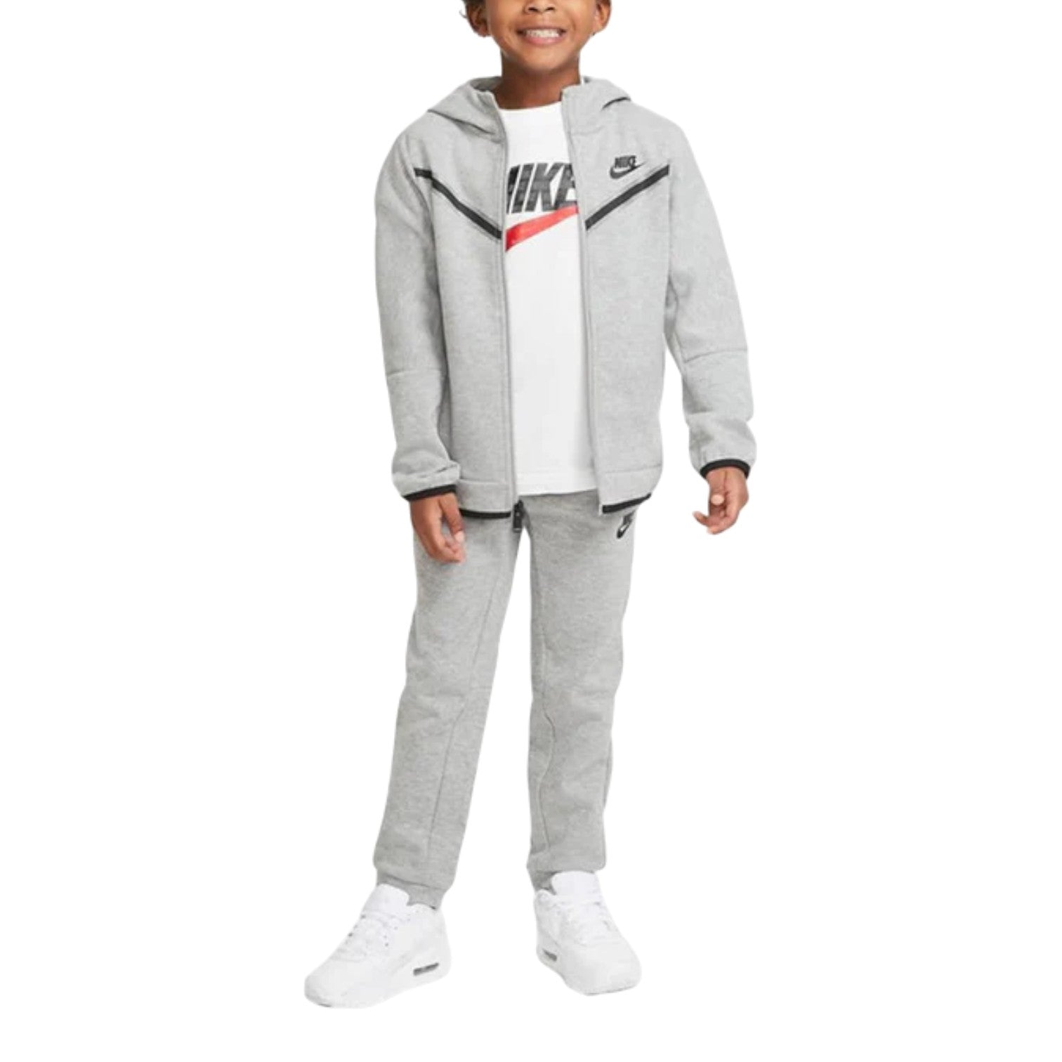 (PS) Комплект Nike Tech Fleece Full Zip Hoodie Set 'Dark Grey Heather' — фото 2