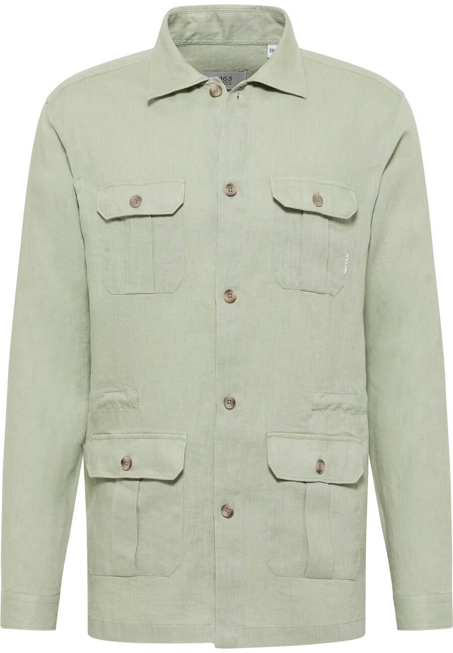 

Рубашка на пуговицах классического кроя ETERNA, зеленый