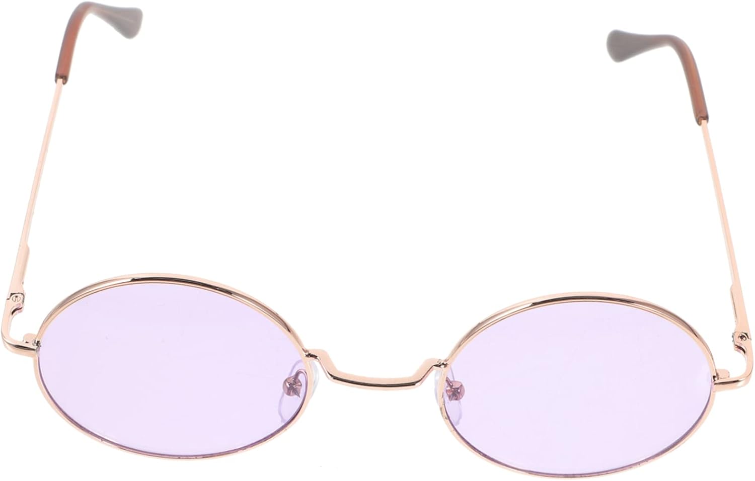 

Happyyami 1 шт. Винтажные солнцезащитные очки в круглой оправе для мальчиков и девочек. Стильные очки для косплея с красочной металлической оправой, защищающие от УФ-излучения и являющиеся очаровательным аксессуаром, Purple