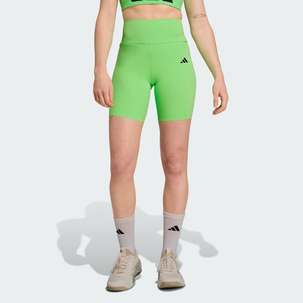 

Спортивные шорты-леггинсы Adidas Cool Intensity Biker Leggings, цвет Lime Burst