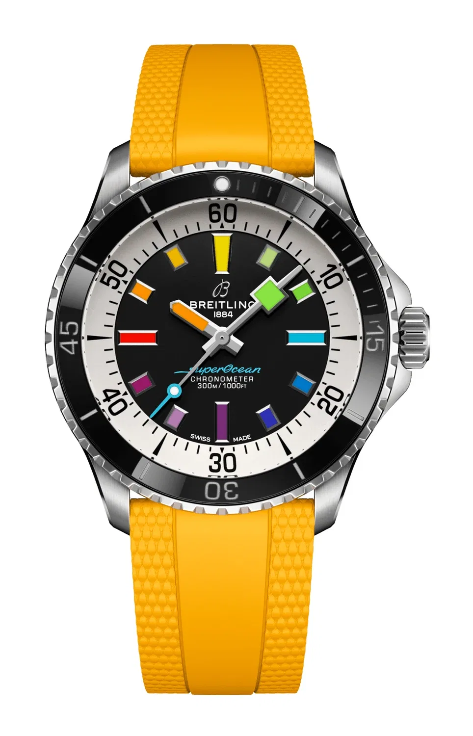 СУПЕРООКЕАН АВТОМАТИК 42 - A17375211B2S4 BREITLING, черный