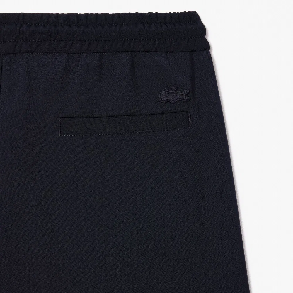 Джоггеры Lacoste из фланели с шерстью, темно-синие — фото 4
