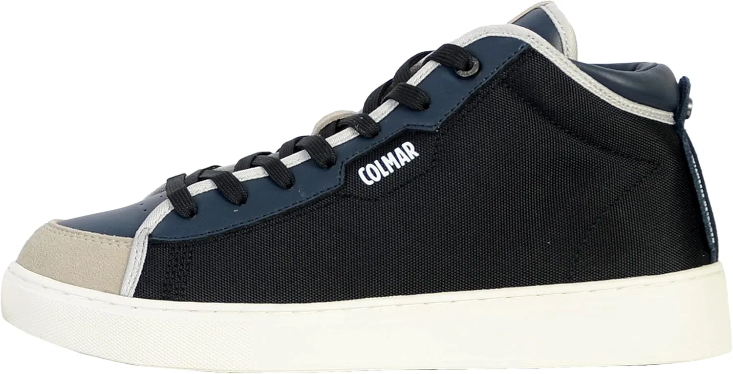 Кроссовки Colmar Bates Mid Varsity из кожи, Blue Black