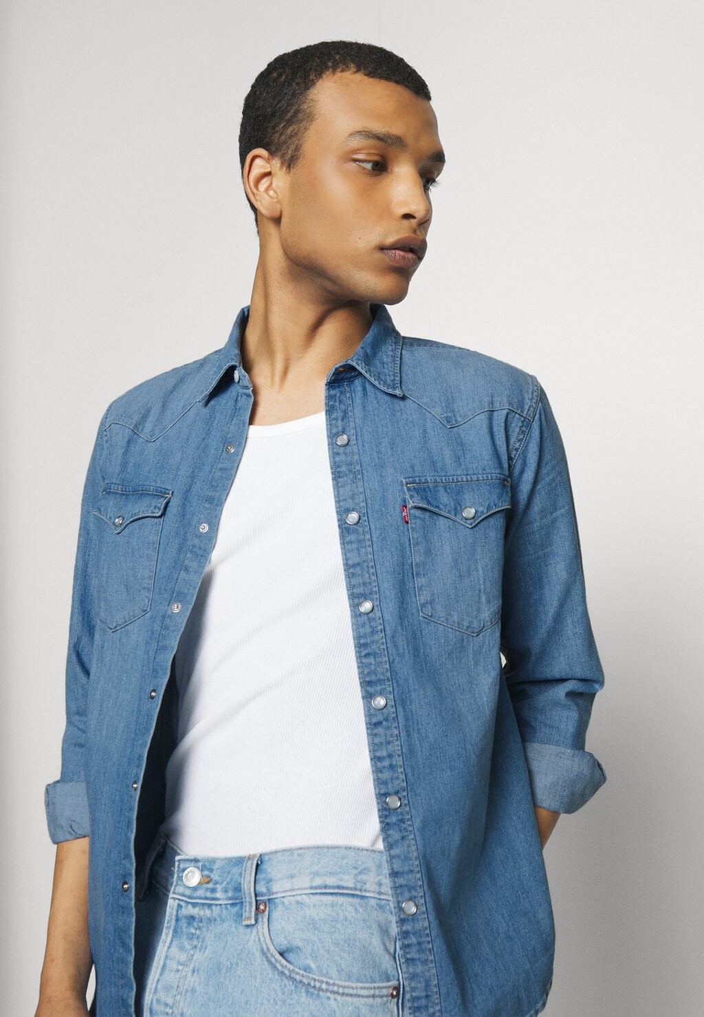 Рубашка Barstow Western Standard Levi's, цвет esta noche — фото 4