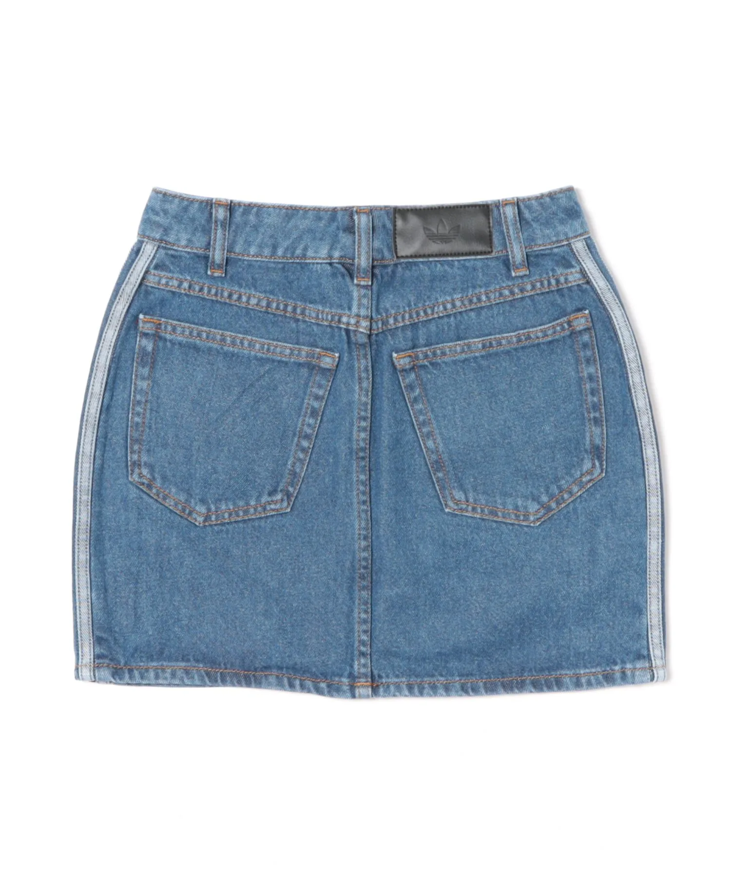 Женская джинсовая юбка с тремя полосками 3ST DENIM SKIRT adidas синяя — фото 2