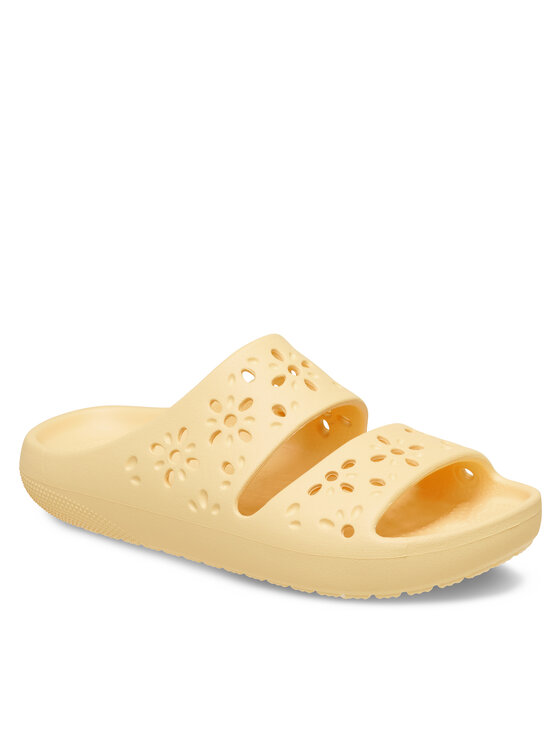 Мюли Classic Floral Cutout Sandal 210966 Crocs, оранжевый — фото 2