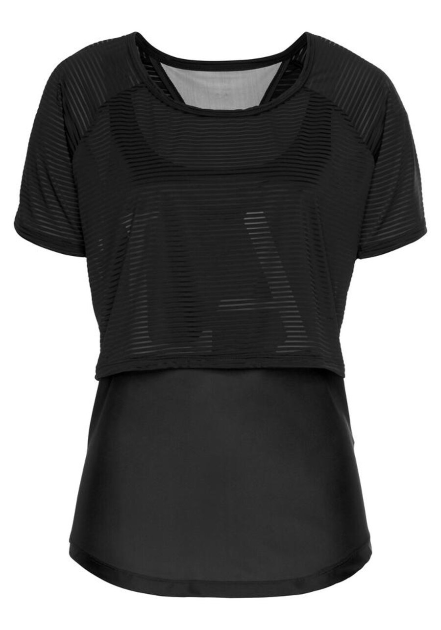

Футболка Performance LASCANA ACTIVE Digital Mauve, черный