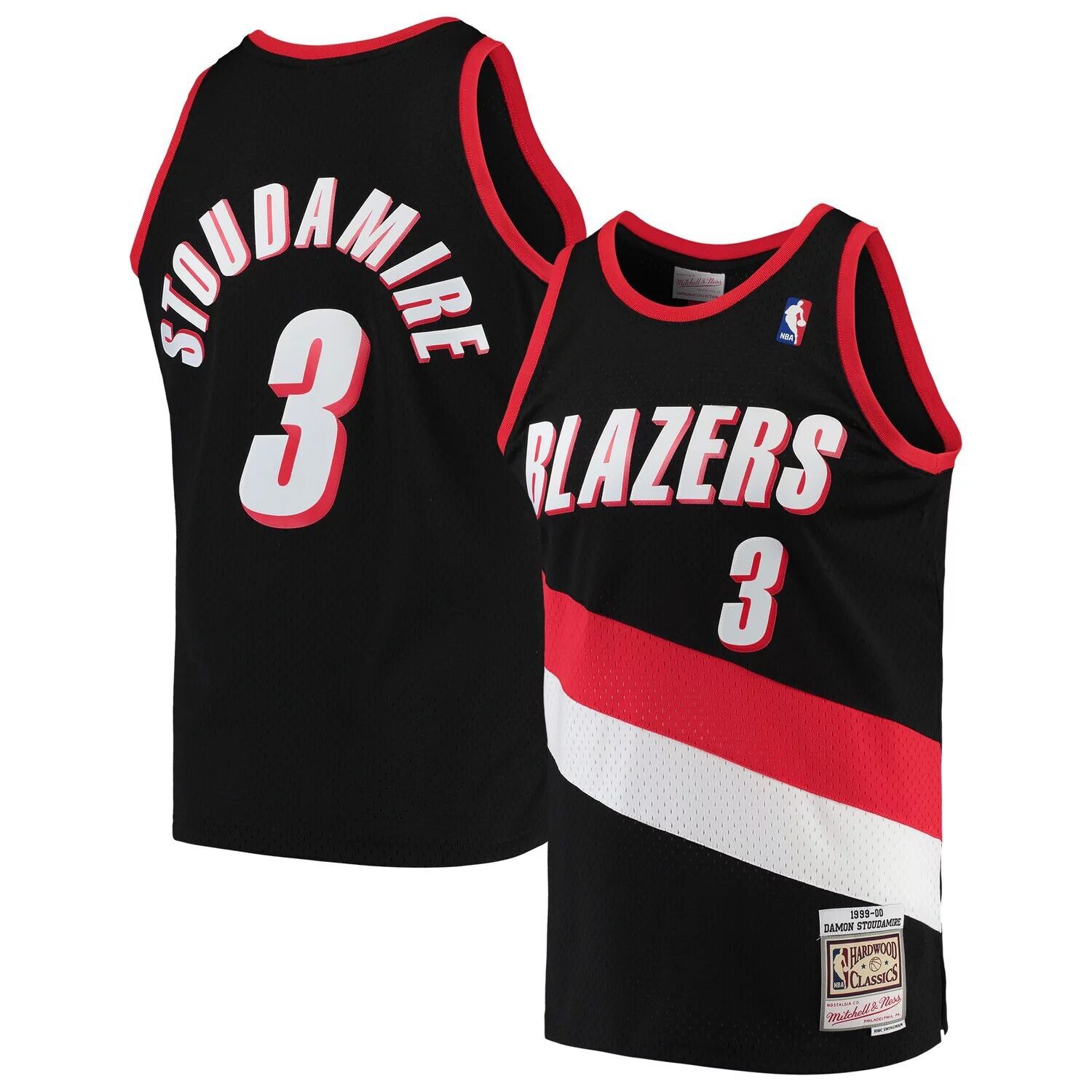 

Джерси Damon Stoudamire Portland Trail Blazers Mitchell & Ness Hardwood Classics Swingman - черный