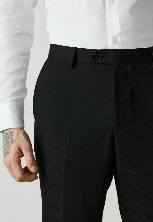 Классические брюки от костюма Skinny fit, Next, чёрный — фото 3