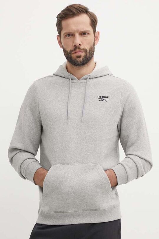 

Толстовка с фирменным стилем Reebok, серый