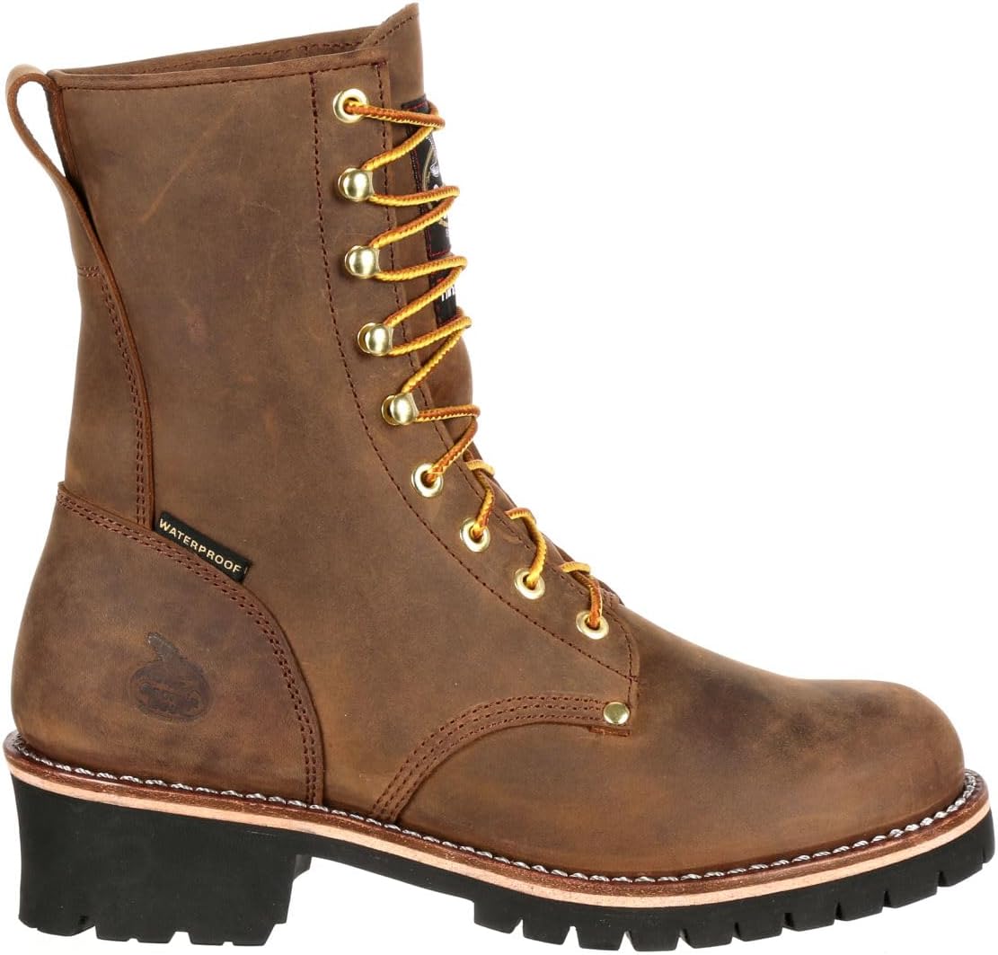 

Мужские ботинки Georgia Boot 400 г с утеплителем для лесоруба, коричневый