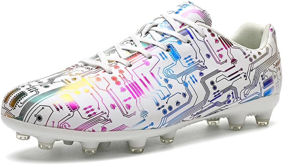 

Кроссовки MAUGELY для мужчин и женщин, футбольные бутсы AG, износостойкие тренировочные обувь, противоскользящие для детей, белый