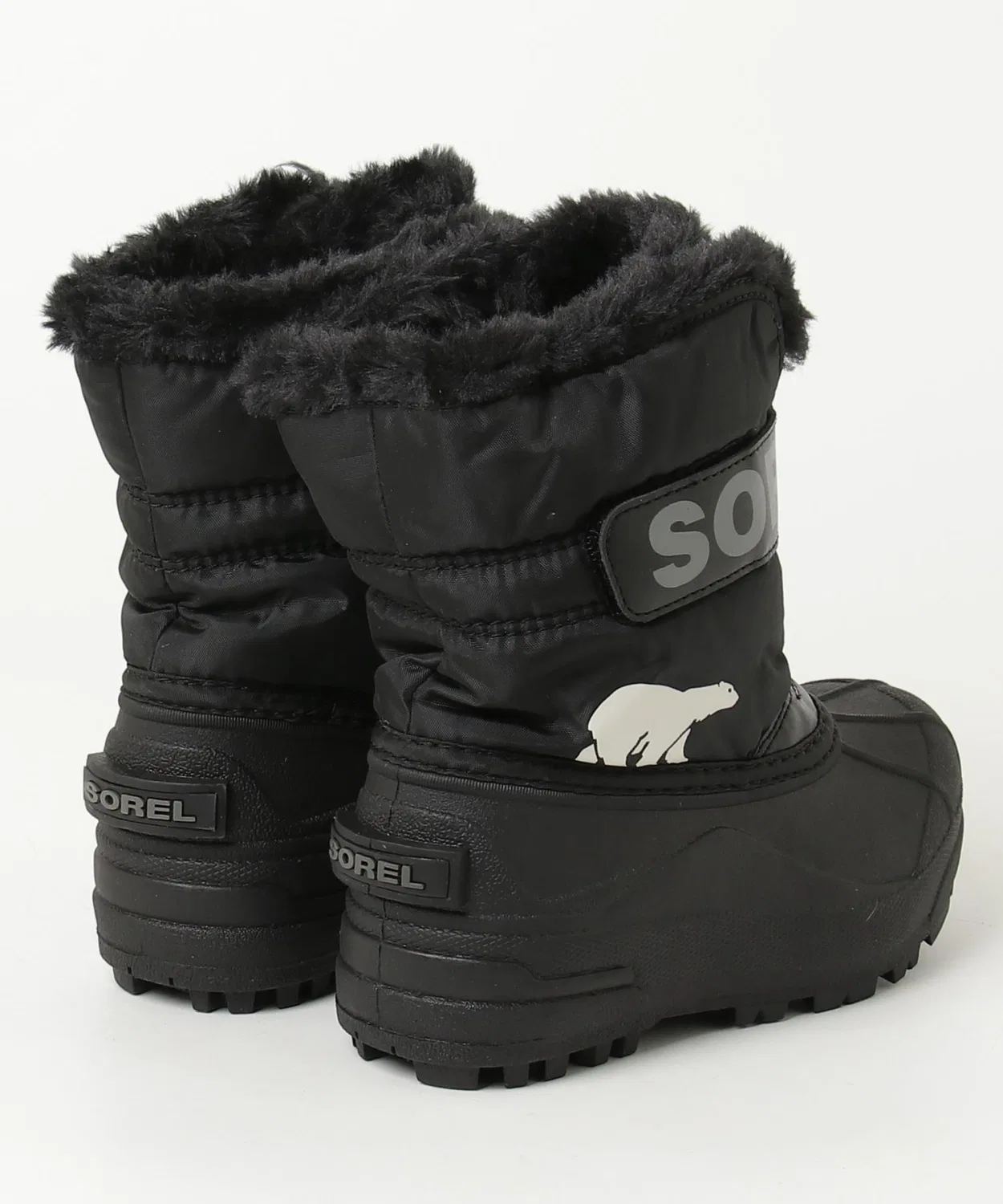 Детские снежные ботинки Sorel с технологией HydroGuard, чёрные — фото 2