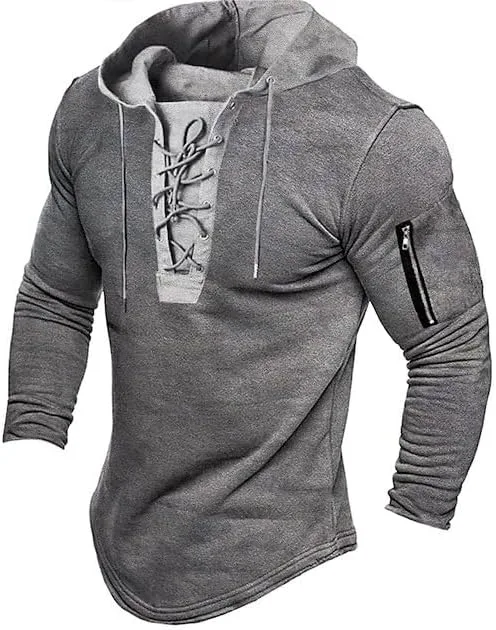 

Мужская тактическая толстовка с капюшоном на шнурках