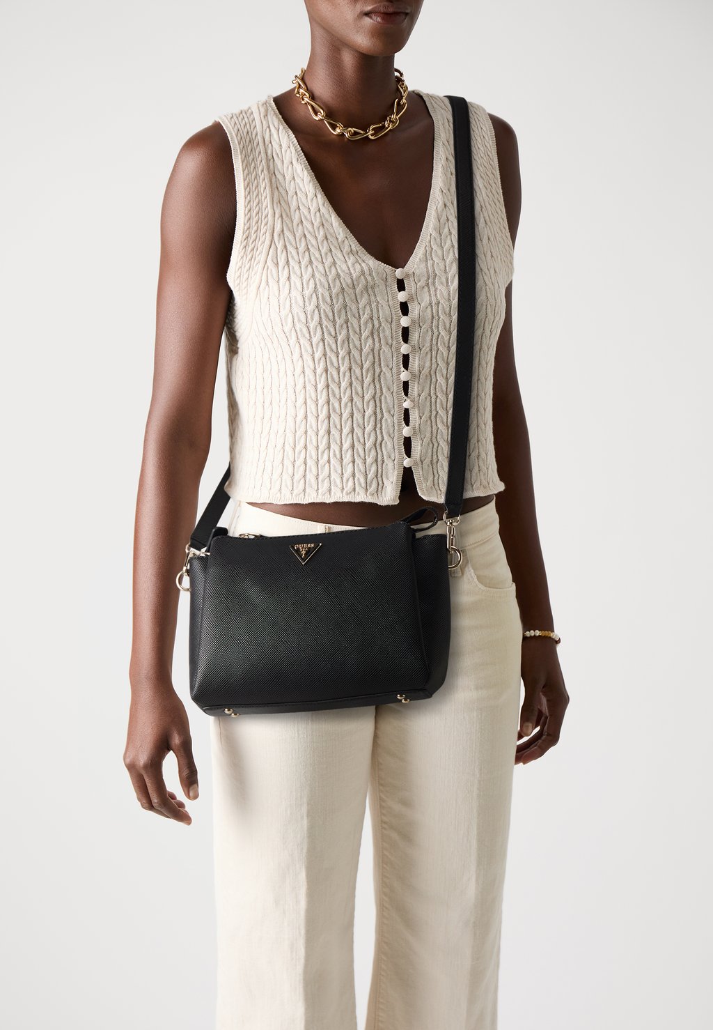 

Сумка через плечо NOELLE II TRI COMP CROSSBODY Guess, черный