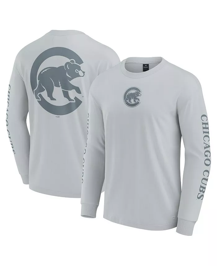 

Мужская серая футболка Chicago Cubs Elements Strive с длинным рукавом Fanatics