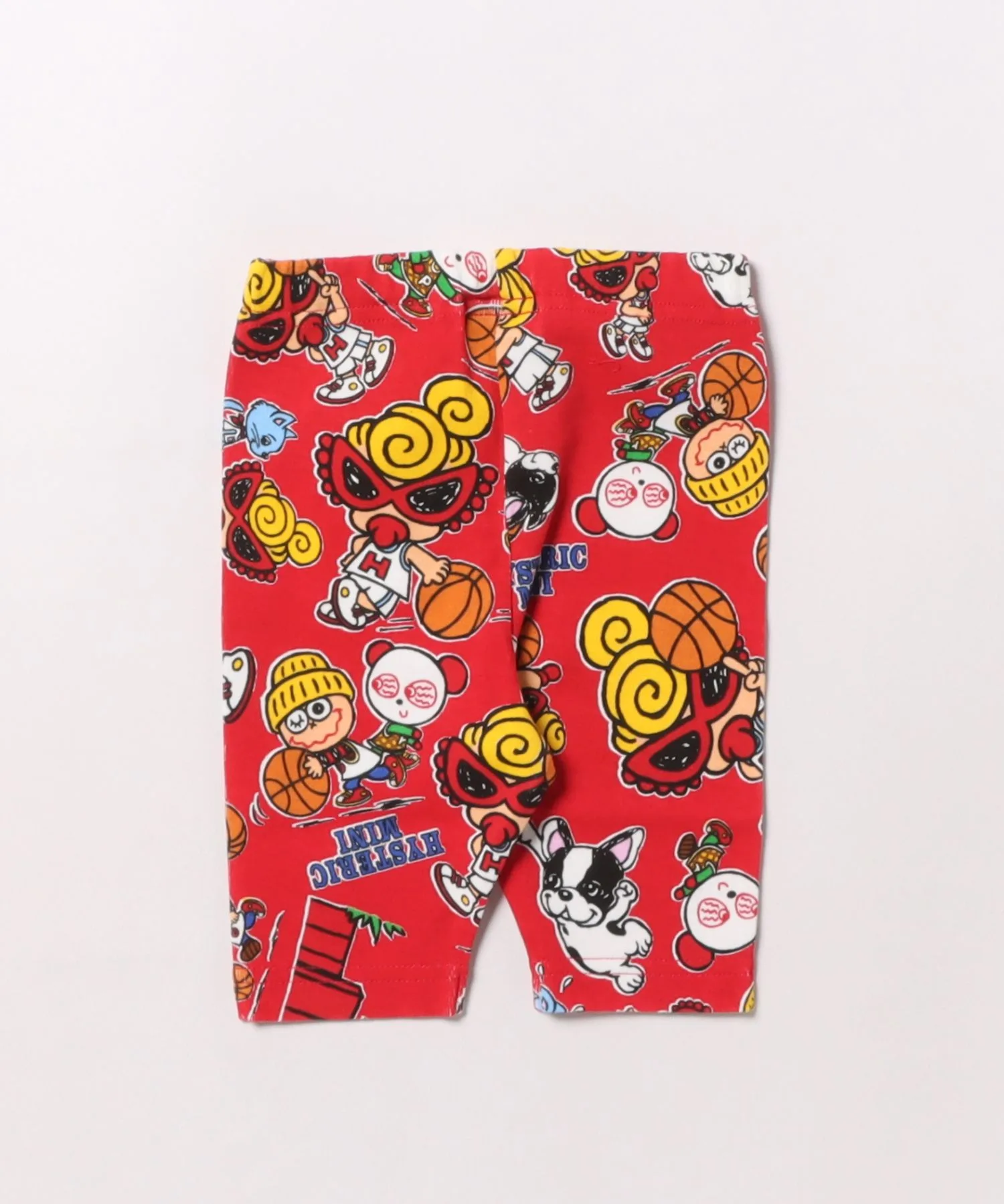 Детские легинсы HYSTERIC MINI HOOPS с принтом 5/8 длины красные — фото 2