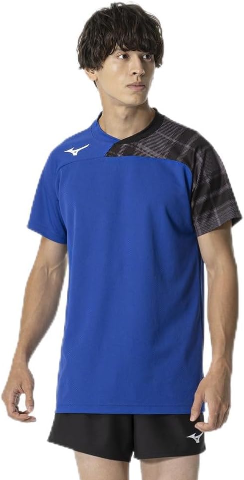 

Игровая футболка Mizuno V2MAB111 с коротким рукавом и графическим принтом, унисекс, темно-синий/черный