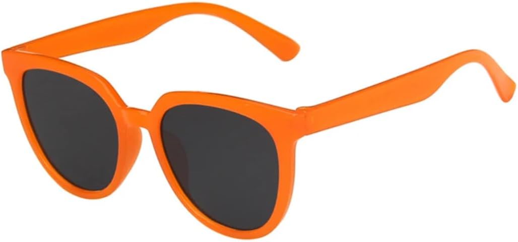 

Солнцезащитные очки с защитой UV400 | Маленькие овальные линзы конфетного цвета | для женщин и мужчин, для занятий спортом на открытом воздухе и вождения DSVIGF, Orange Gray