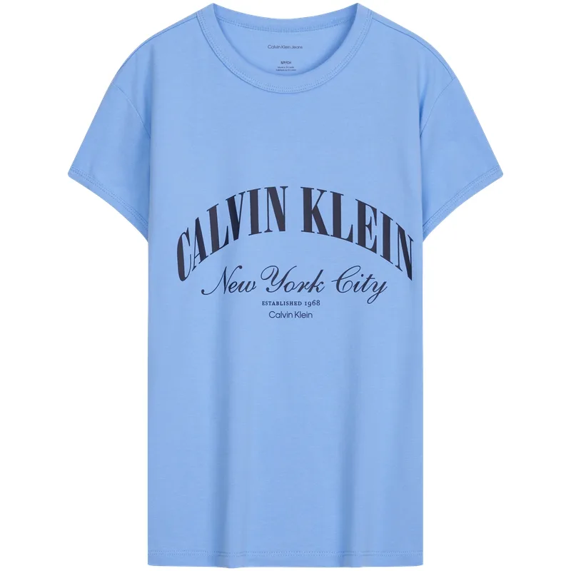 Футболка женская Crew Neck Moderate Calvin Klein, ub1-space черный — фото 4