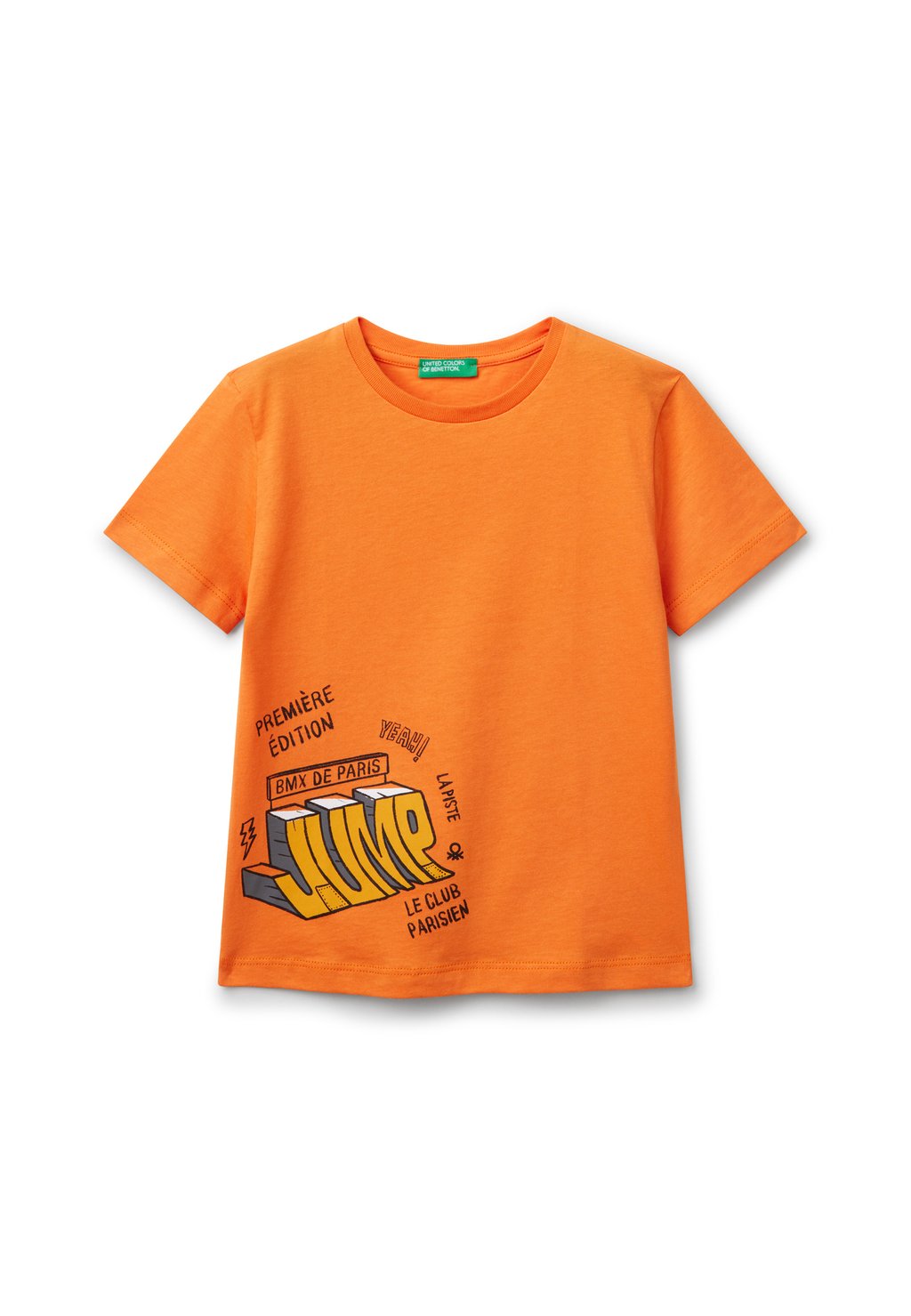 

Футболка с принтом United Colors of Benetton, оранжевый