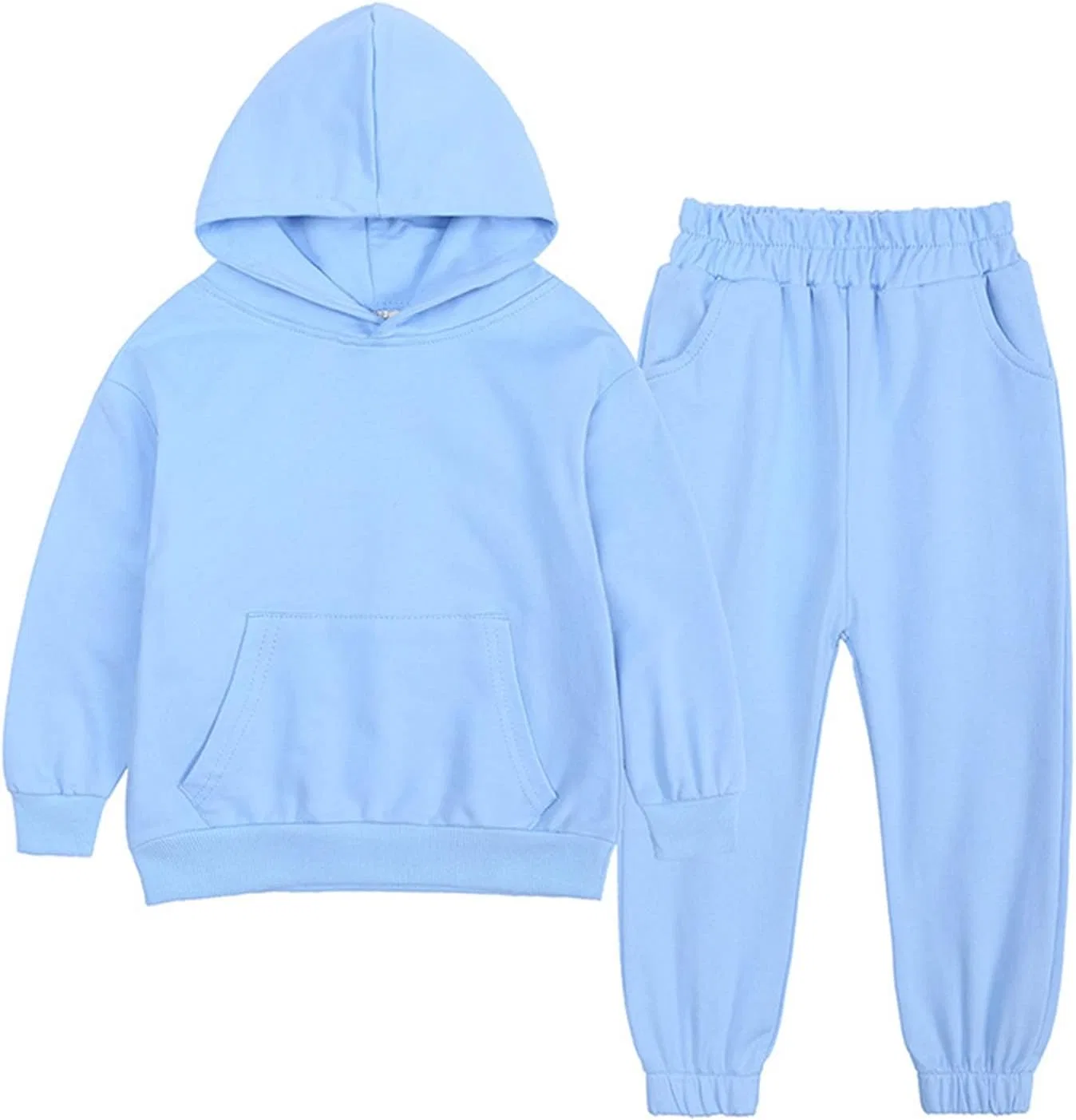 Детский спортивный костюм из 2 предметов, толстовка и джоггеры, Sky Blue