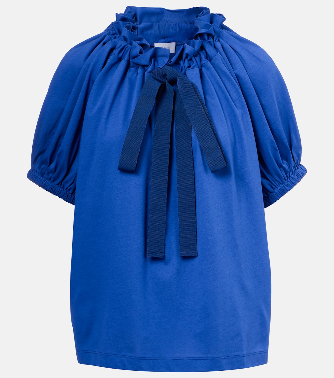 

Топ из хлопкового джерси с бантиком Patou, Orchid Blue