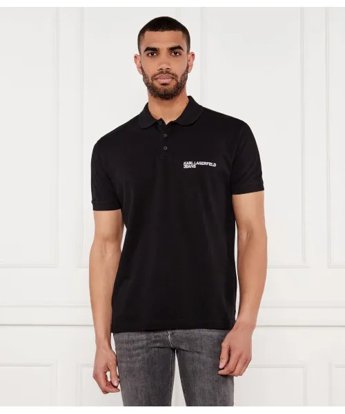 

Футболка поло Regular fit Karl Lagerfeld Jeans, черный