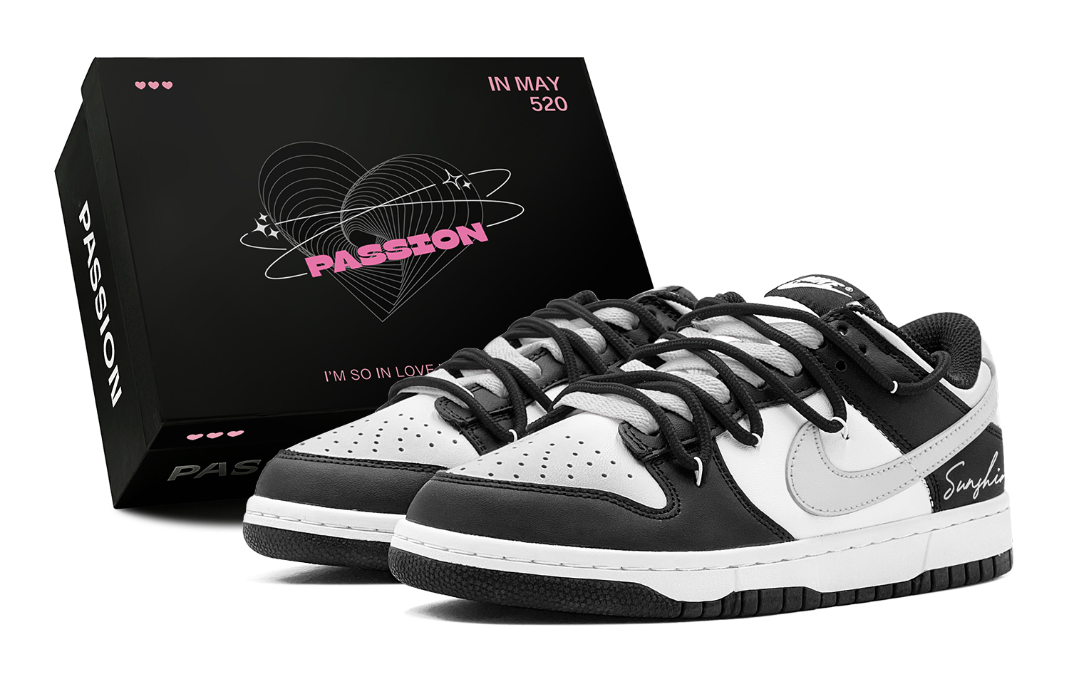 

Nike Детские кроссовки для скейтбординга Dunk "Black" Low Top для подростков