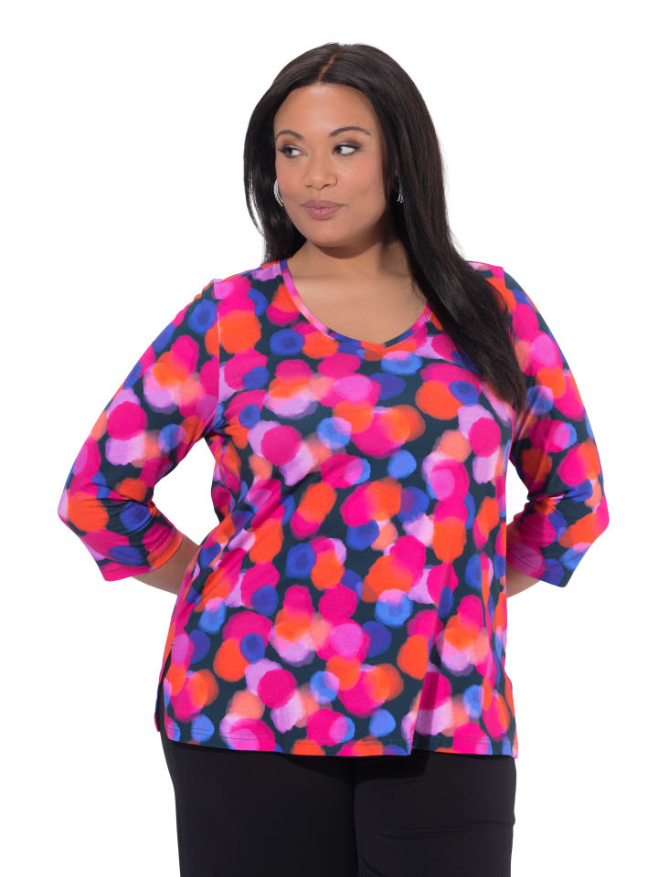 

Ulla Popken Длинная футболка красного цвета, Красный, Ulla Popken Длинная футболка красного цвета