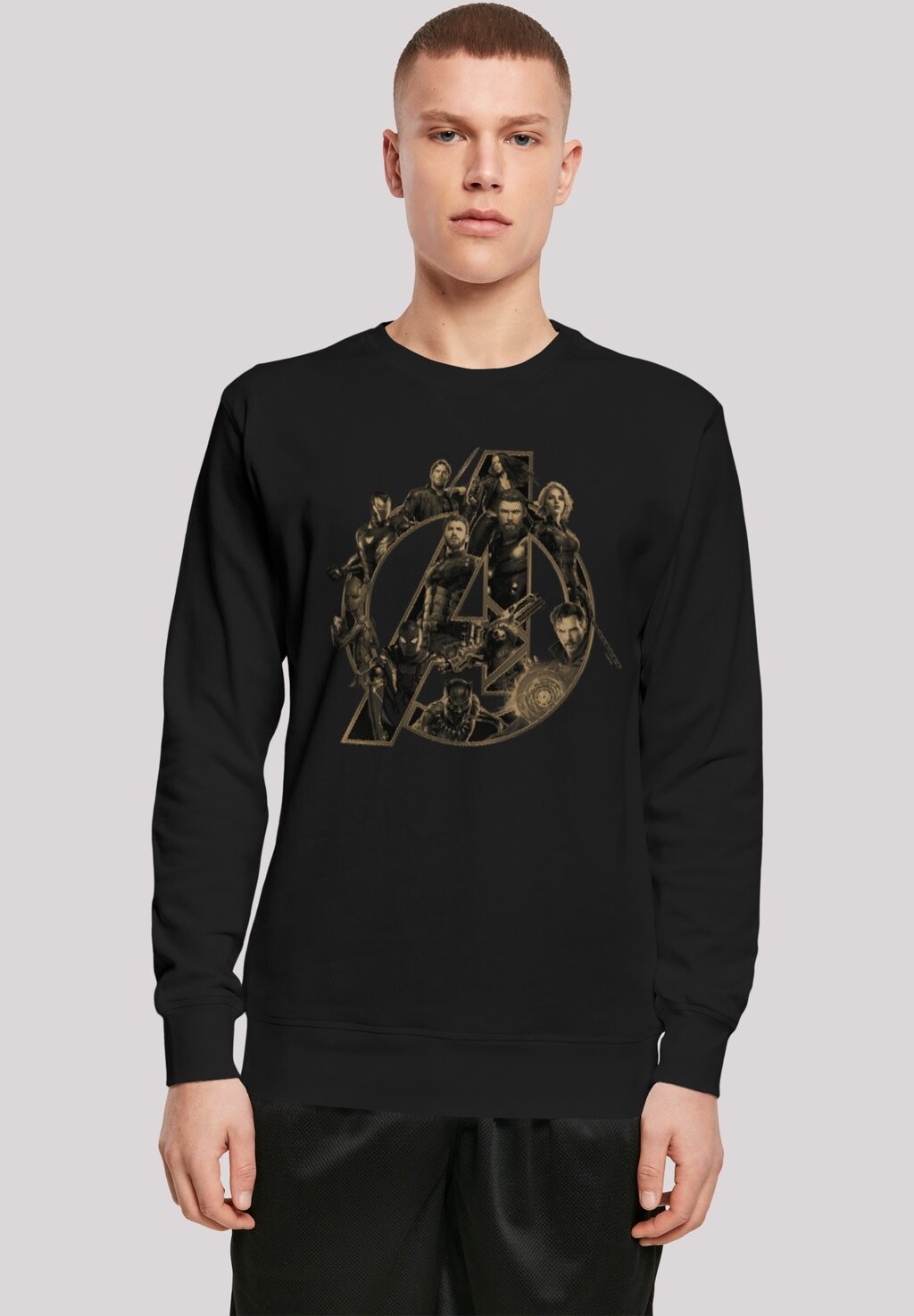 

Топ с длинными рукавами MARVEL AVENGERS INFINITY WAR LOGO F4NT4STIC, черный