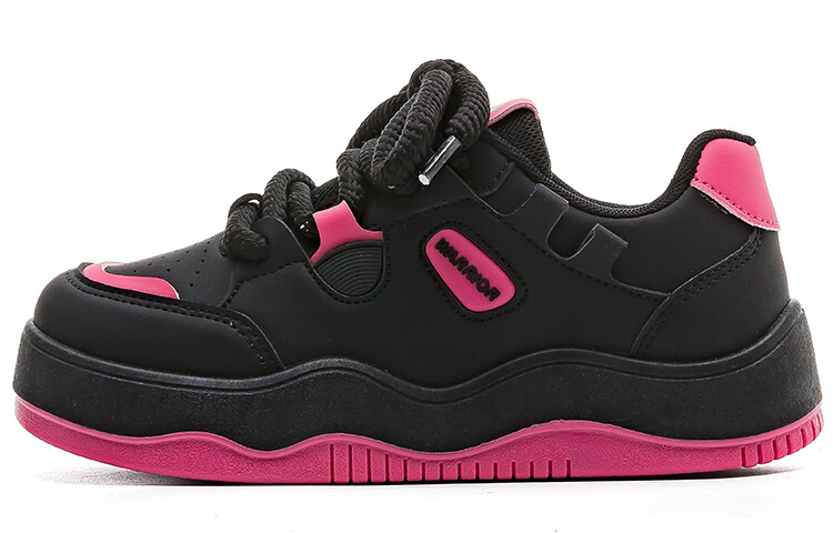 

Кроссовки WARRIOR Skateboarding Shoes Women's Low-top Black/Fuchsia, черный/фуксия