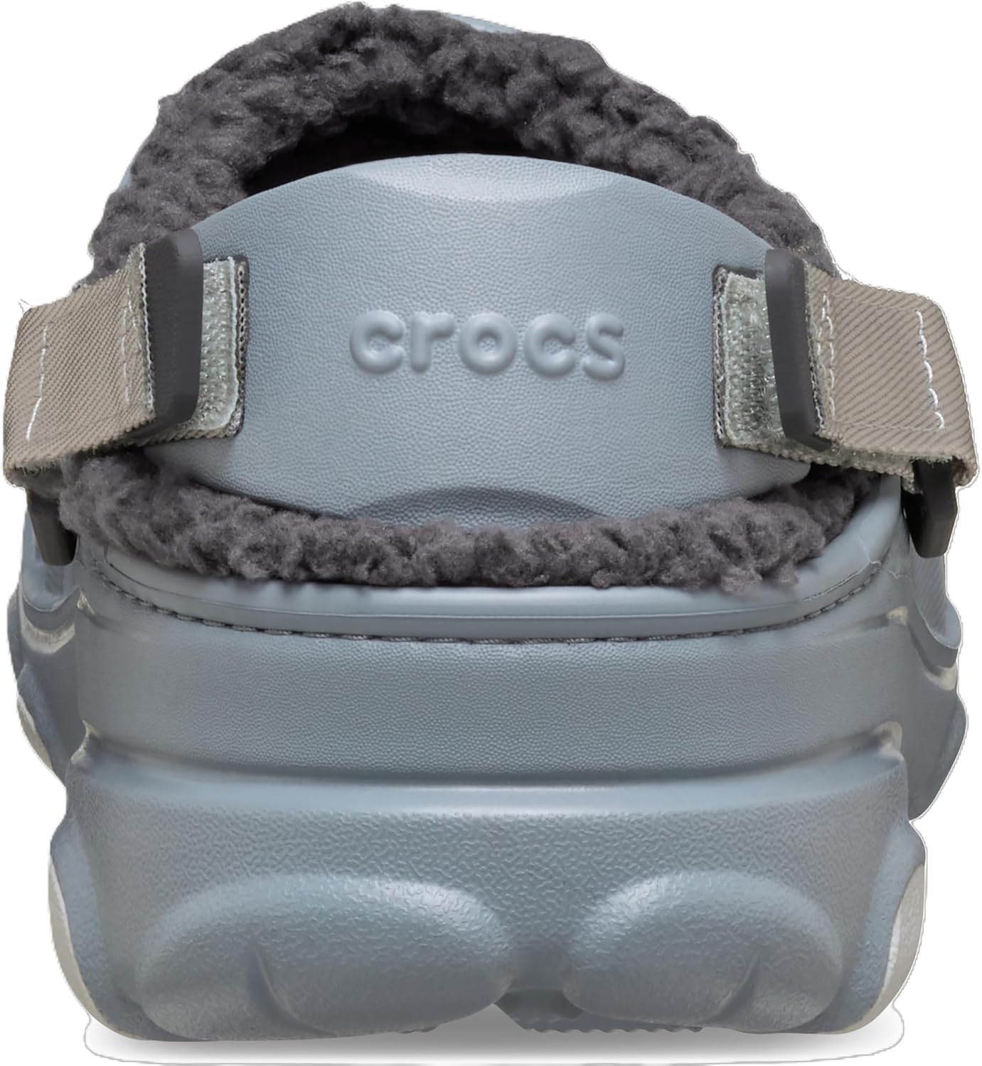 Кроксы для взрослых с подкладкой и регулируемым ремешком на пятке Crocs, Concrete — фото 3