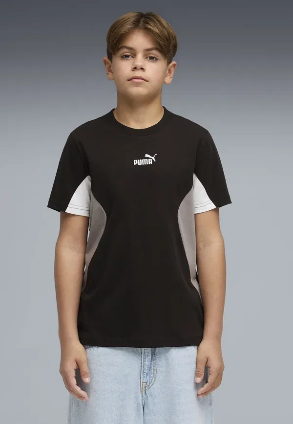 Футболка Puma Ess block tee b sports t-shirt, черный
