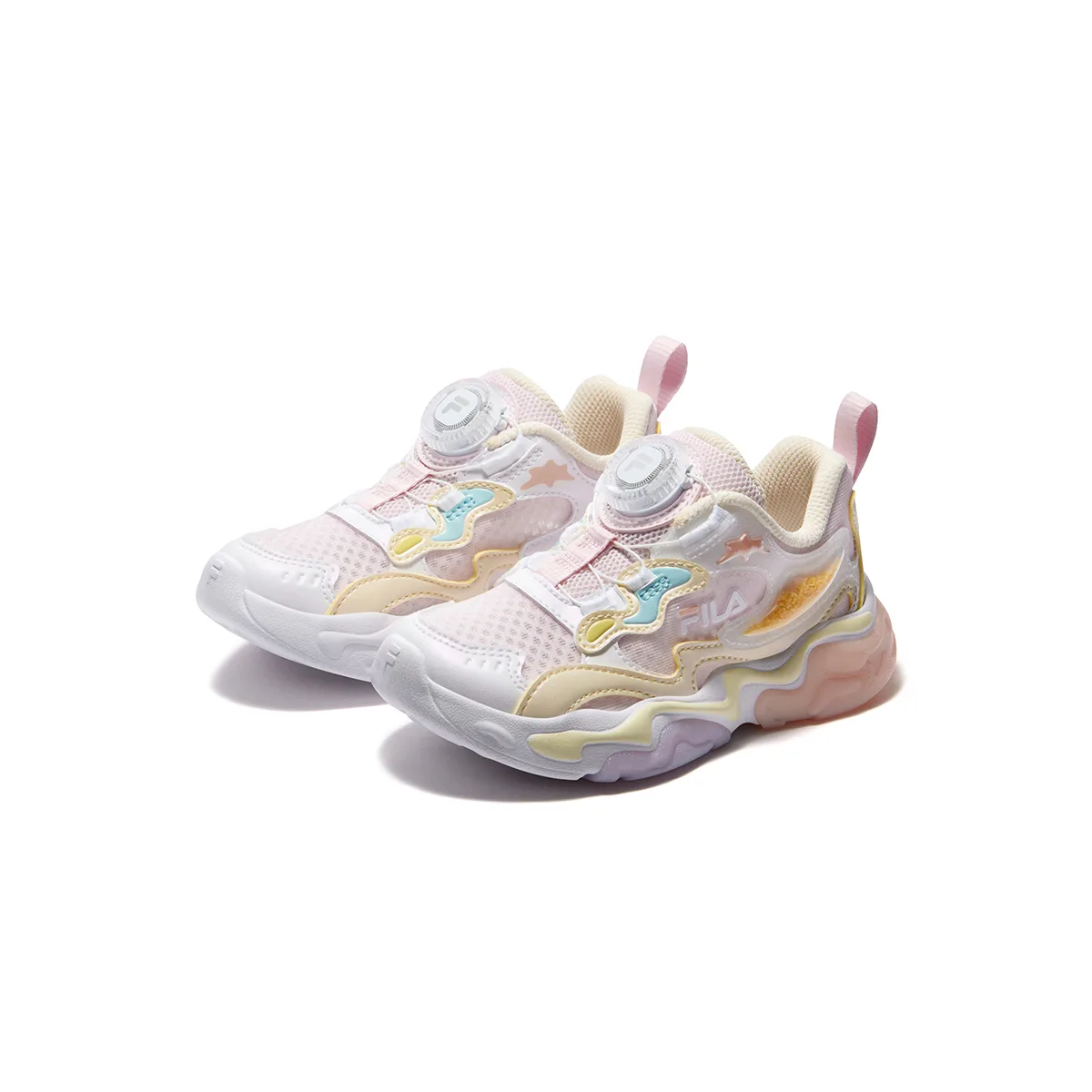 Детские уличные кроссовки Heritage FHT FILA KIDS, Coral Powder/FILA White — фото 4
