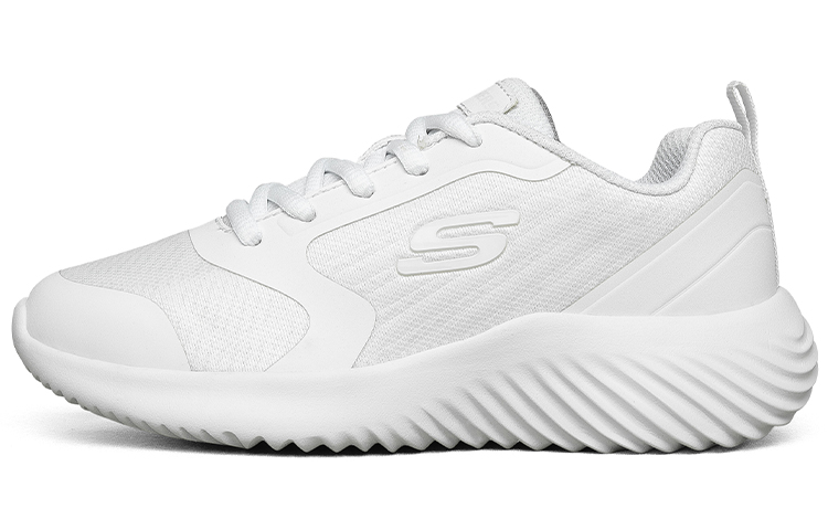 

Bounder Low Top детские беговые кроссовки для подростков Skechers, белый