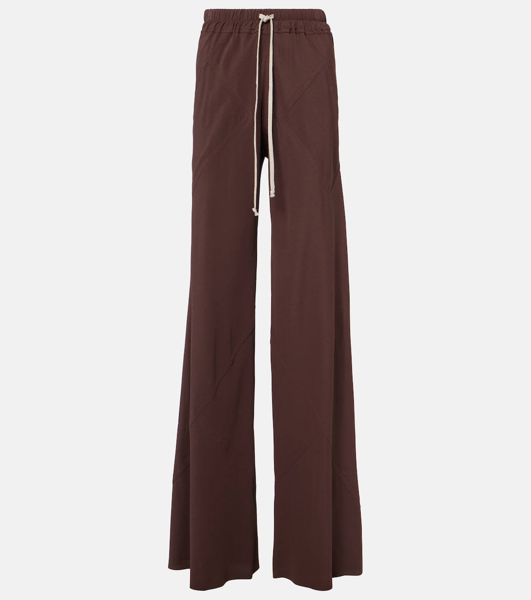 

Прямые брюки Dietrich Drawstring crêpe cady Rick Owens, Mahogany
