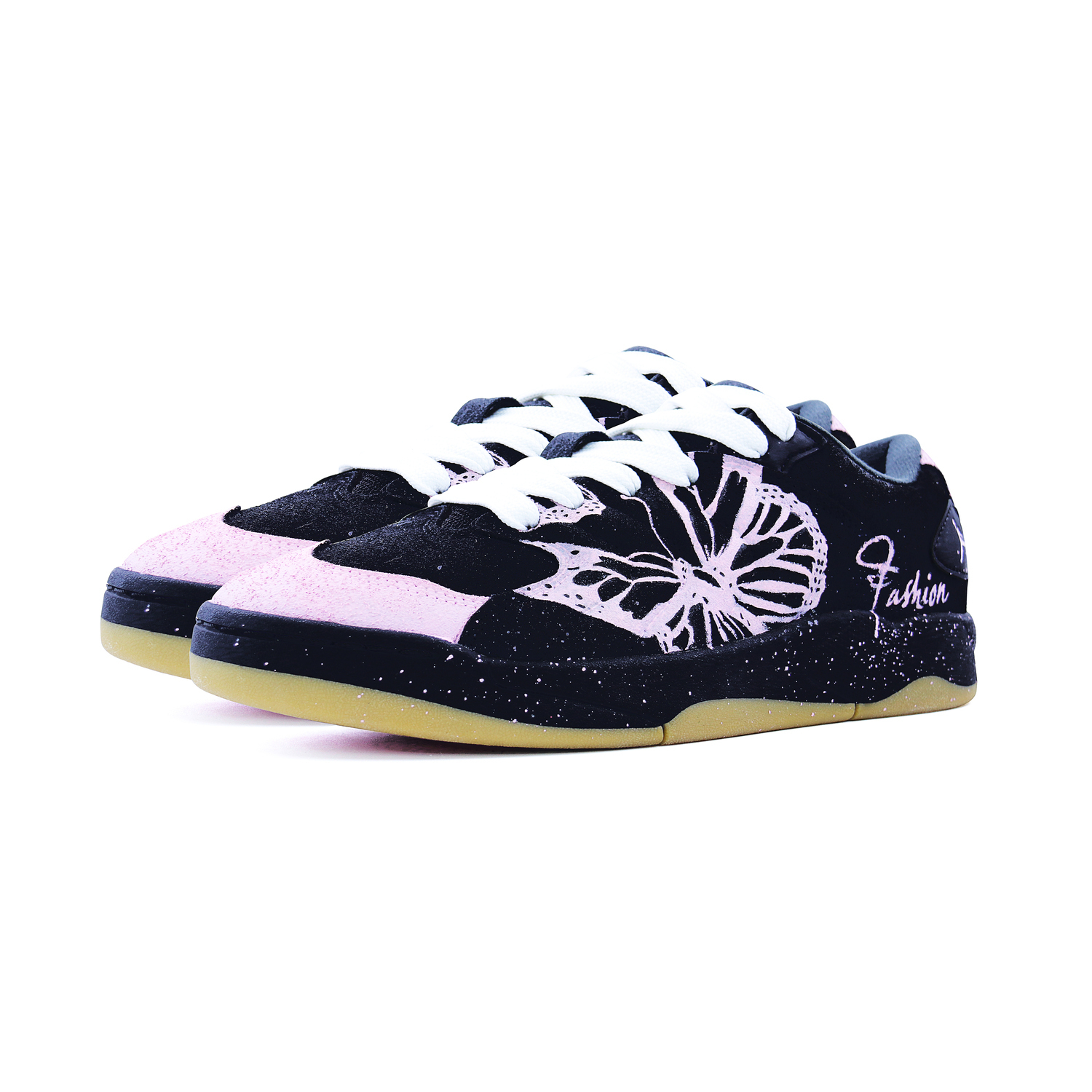 Jordan Session Dark Warm Icing Sugar, Puffy Shoes Low top Kids Lifestyle Shoes Black Pink Teenagers — фото 4