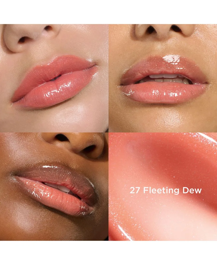 Лимитированная серия масла для губ Lip Comfort Oil из коллекции Canyon Kiss Clarins, 27 Fleeting Dew (Shimmery Peachy Nude) — фото 2