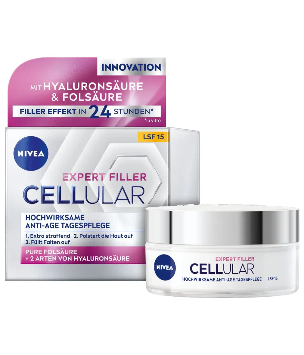 Сыворотка Beiersdorf — Высокоэффективный антивозрастной дневной SPF15 «Cellular Expert Filler» от NIVEA