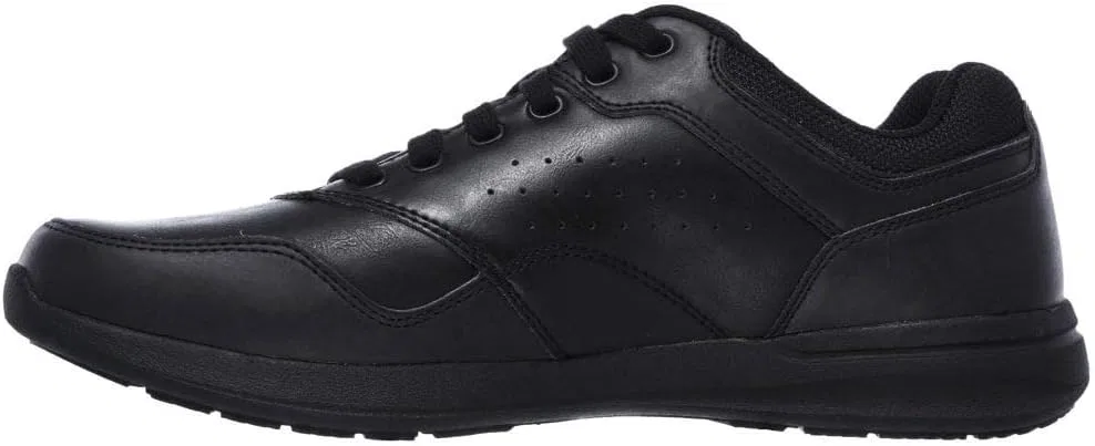 Мужские кожаные туфли-оксфорды Skechers Elent Velago с амортизацией, Black 65406 Bbk — фото 3