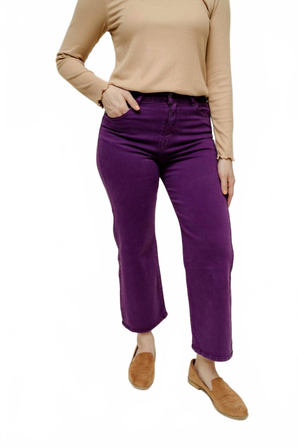 

Широкие джинсы Ainsley в фиолетовом Q2