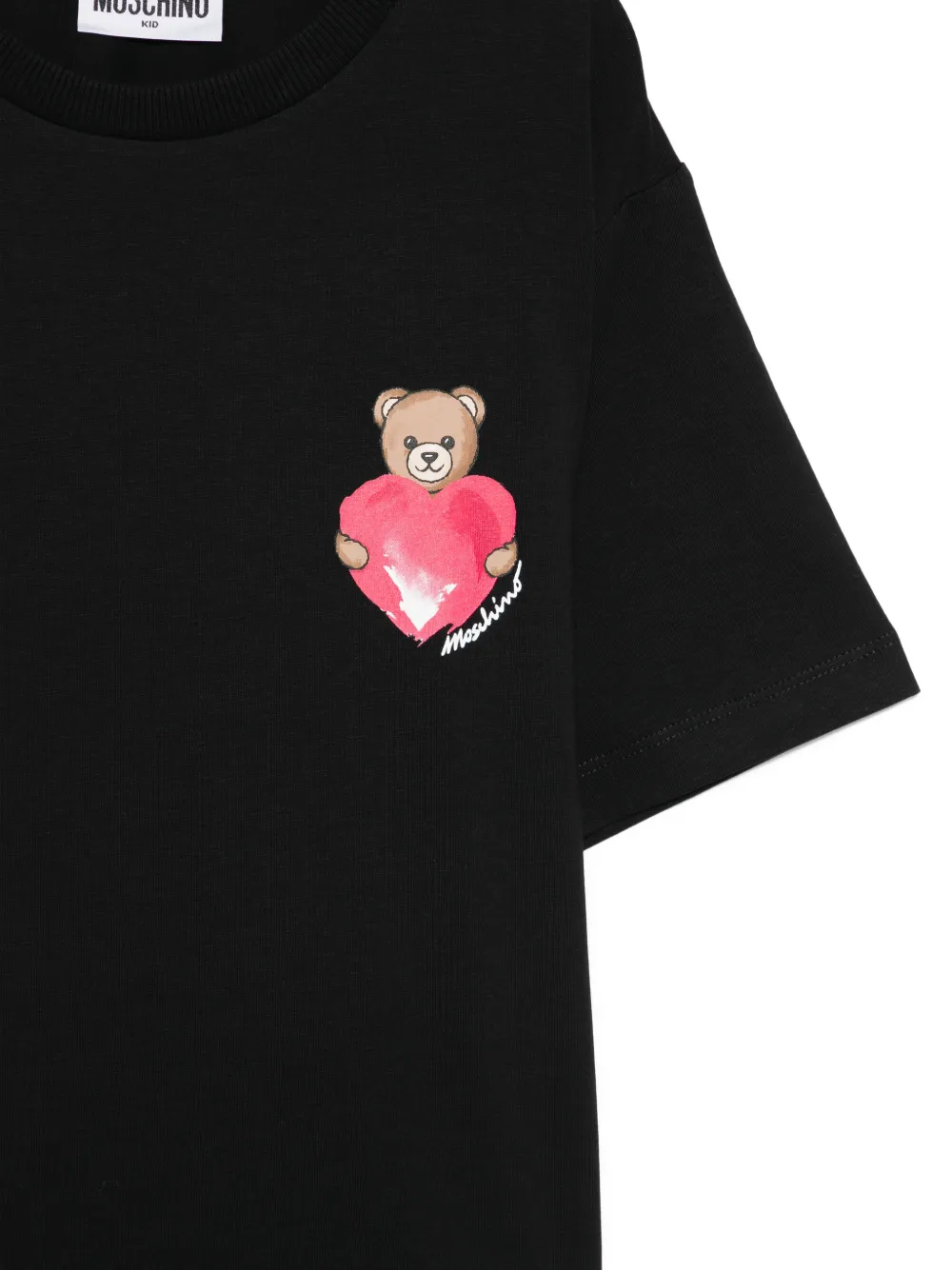 Футболка с графическим принтом Moschino Kids, черный — фото 3