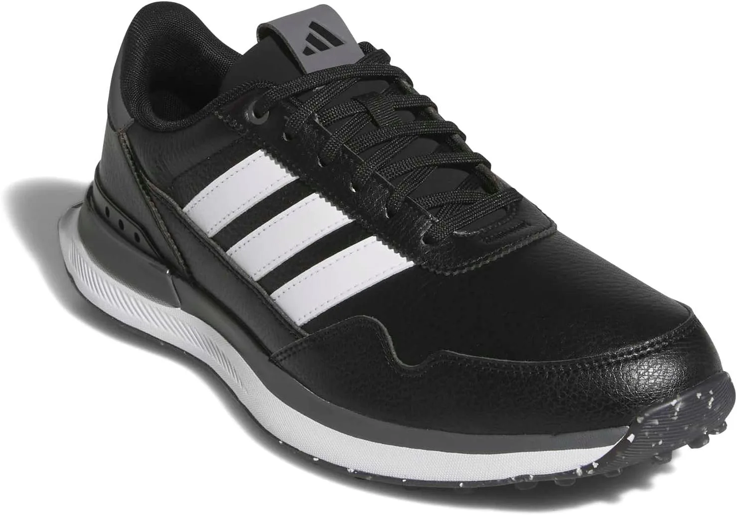 Мужские кожаные кроссовки Adidas S2g 26, черный/белый/серый — фото 2