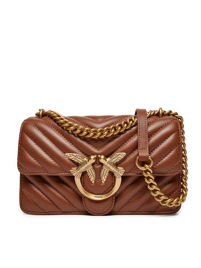 

Вечерняя сумка PINKO Love One Mini Dc AI 24-25 PLTT 100074 A0GK, коричневый